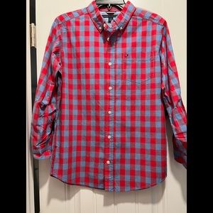 Tommy Hilfiger big boys plaid shirt